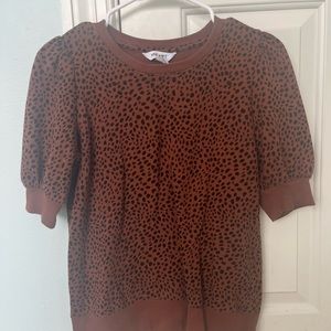Nine West Cheetah Print Top size small